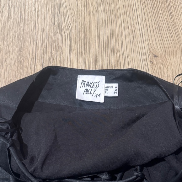 Princess Polly Black Wrap Skirt/dress. - Picture 2 of 2